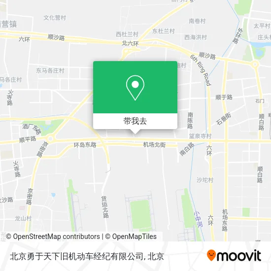 北京勇于天下旧机动车经纪有限公司地图