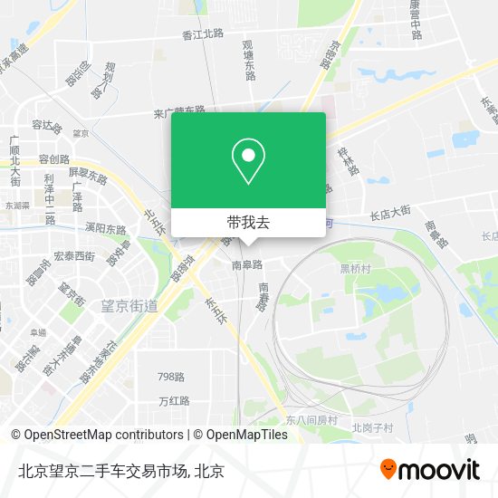 北京望京二手车交易市场地图