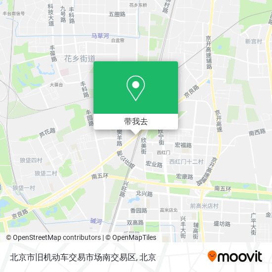 北京市旧机动车交易市场南交易区地图