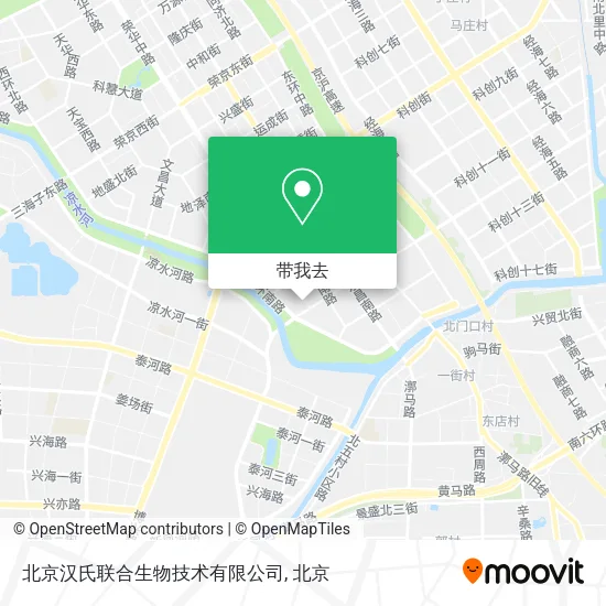 北京汉氏联合生物技术有限公司地图