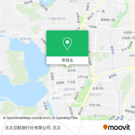 北京启航旅行社有限公司地图