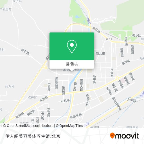 伊人阁美容美体养生馆地图