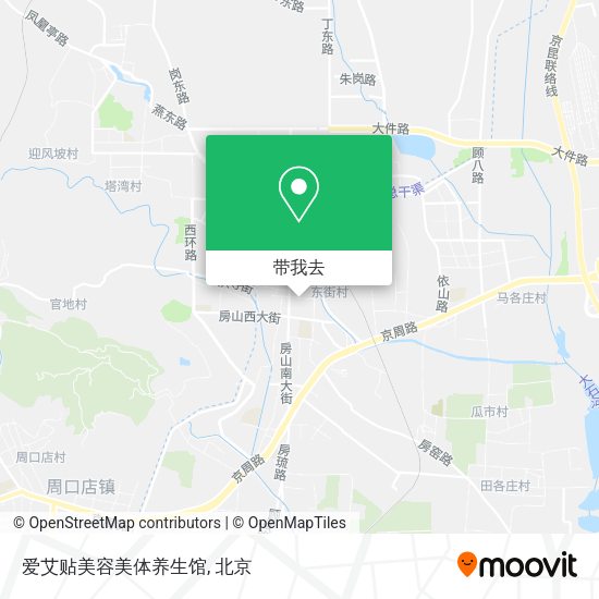 爱艾贴美容美体养生馆地图