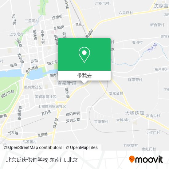 北京延庆供销学校-东南门地图