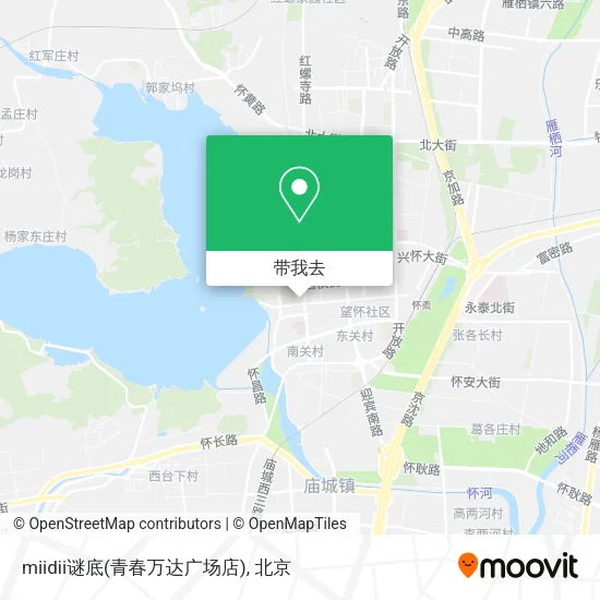 miidii谜底(青春万达广场店)地图