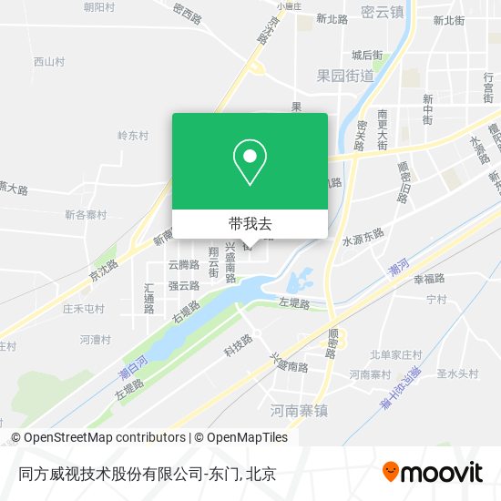 同方威视技术股份有限公司-东门地图