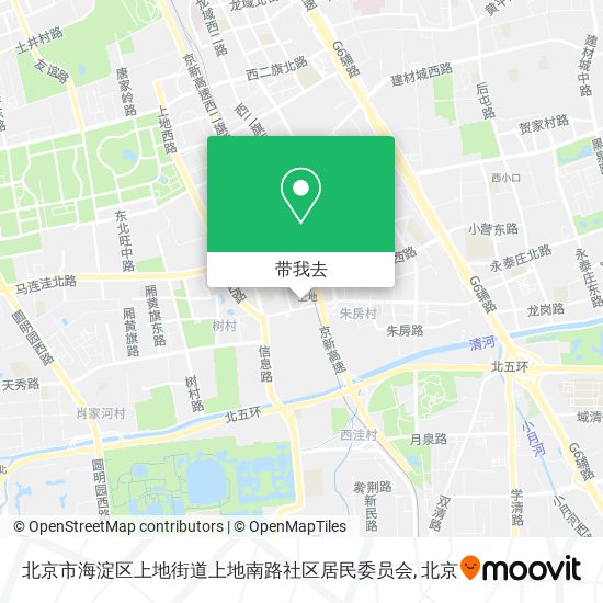 北京市海淀区上地街道上地南路社区居民委员会地图