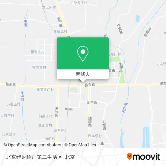 北京维尼纶厂第二生活区地图