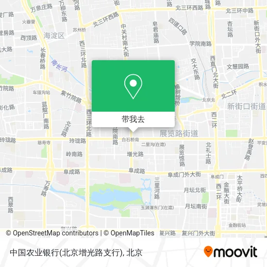 中国农业银行(北京增光路支行)地图