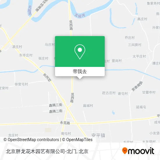 北京胖龙花木园艺有限公司-北门地图