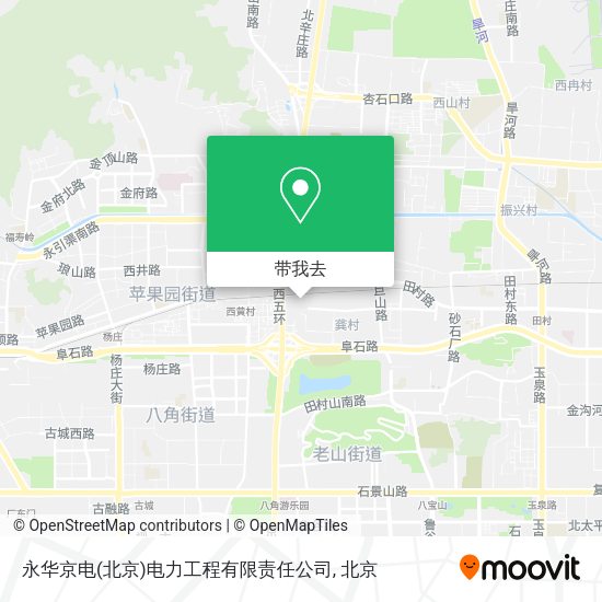 永华京电(北京)电力工程有限责任公司地图