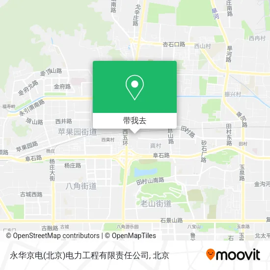 永华京电(北京)电力工程有限责任公司地图