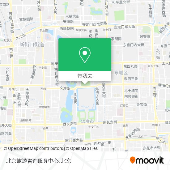 北京旅游咨询服务中心地图