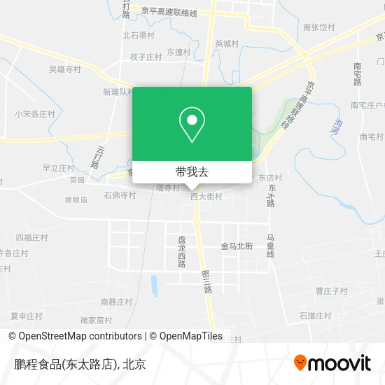 鹏程食品(东太路店)地图
