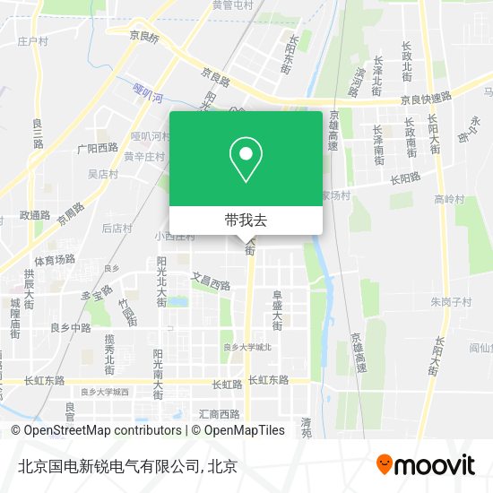 北京国电新锐电气有限公司地图