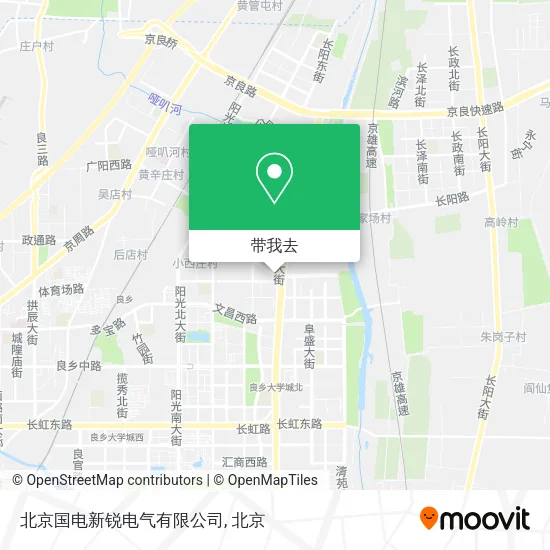 北京国电新锐电气有限公司地图
