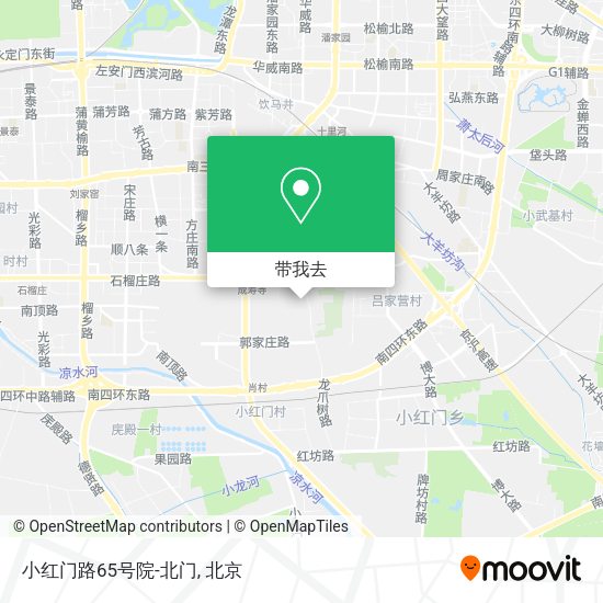 小红门路65号院-北门地图