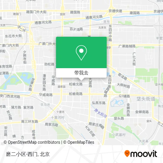 磨二小区-西门地图