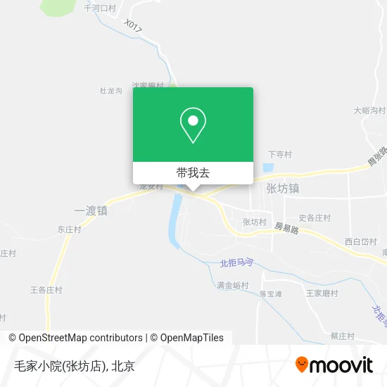 毛家小院(张坊店)地图