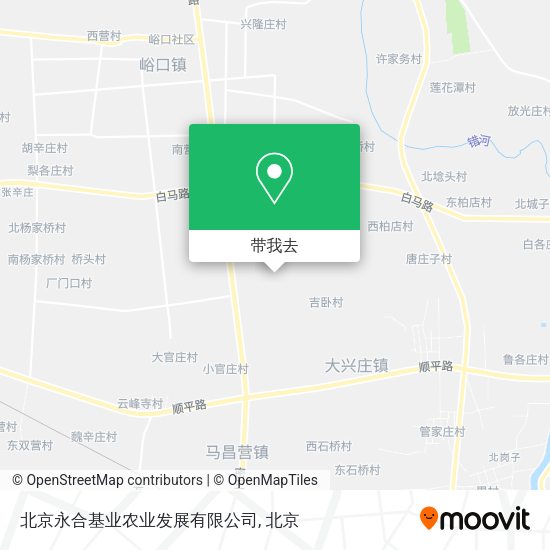 北京永合基业农业发展有限公司地图
