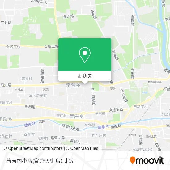 茜茜的小店(常营天街店)地图