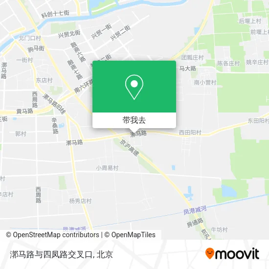 漷马路与四凤路交叉口地图