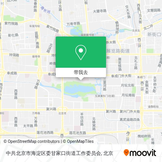 中共北京市海淀区委甘家口街道工作委员会地图