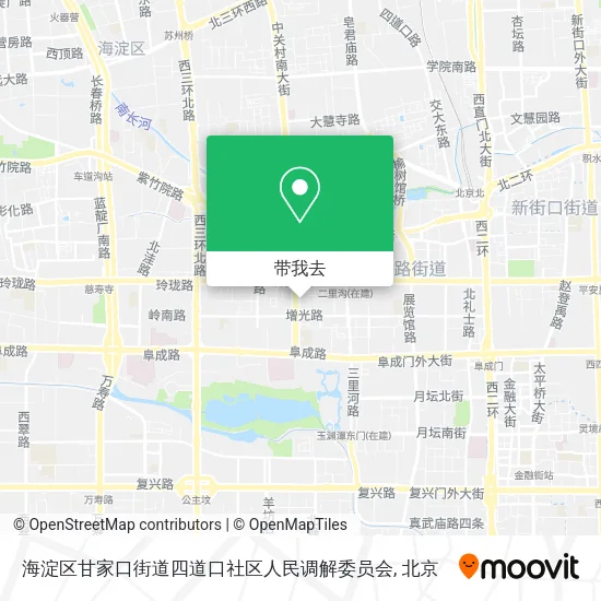 海淀区甘家口街道四道口社区人民调解委员会地图