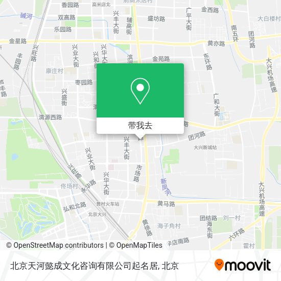 北京天河懿成文化咨询有限公司起名居地图