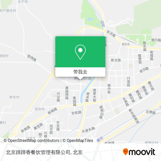 北京蹄蹄香餐饮管理有限公司地图