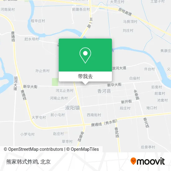 熊家韩式炸鸡地图