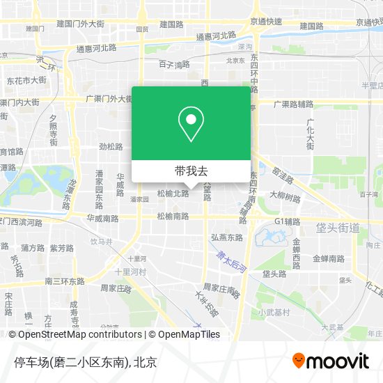 停车场(磨二小区东南)地图