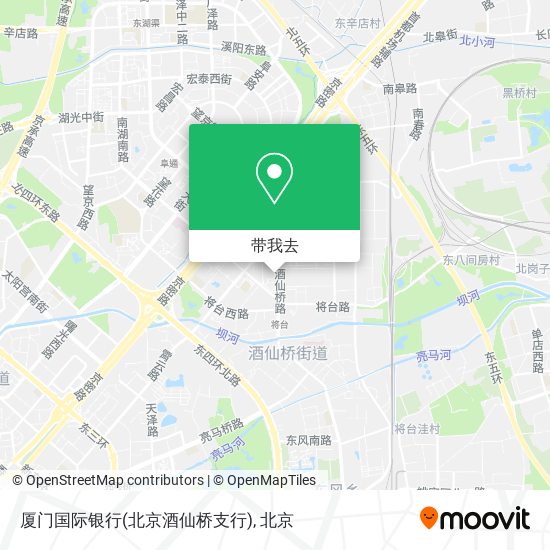 厦门国际银行(北京酒仙桥支行)地图
