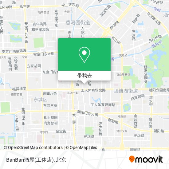 BanBan酒屋(工体店)地图