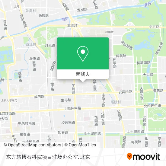 东方慧博石科院项目驻场办公室地图