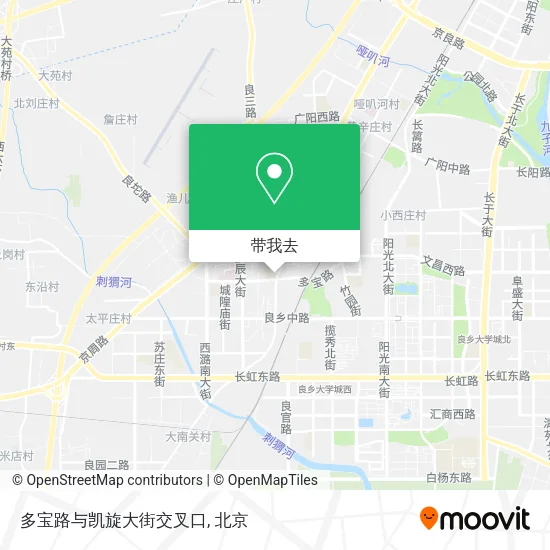 多宝路与凯旋大街交叉口地图