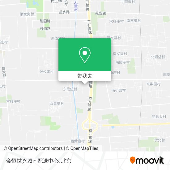 金恒世兴城南配送中心地图