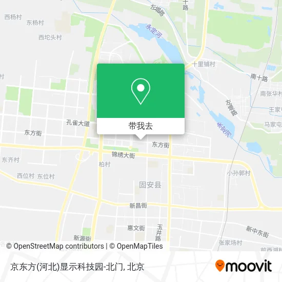 京东方(河北)显示科技园-北门地图