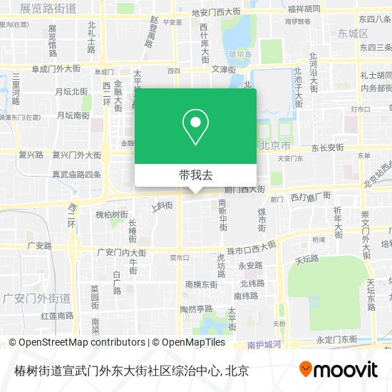 椿树街道宣武门外东大街社区综治中心地图