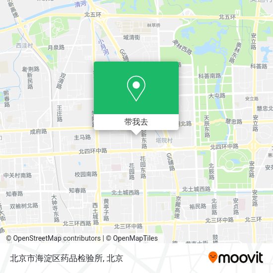 北京市海淀区药品检验所地图