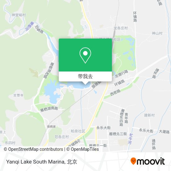 Yanqi Lake South Marina地图