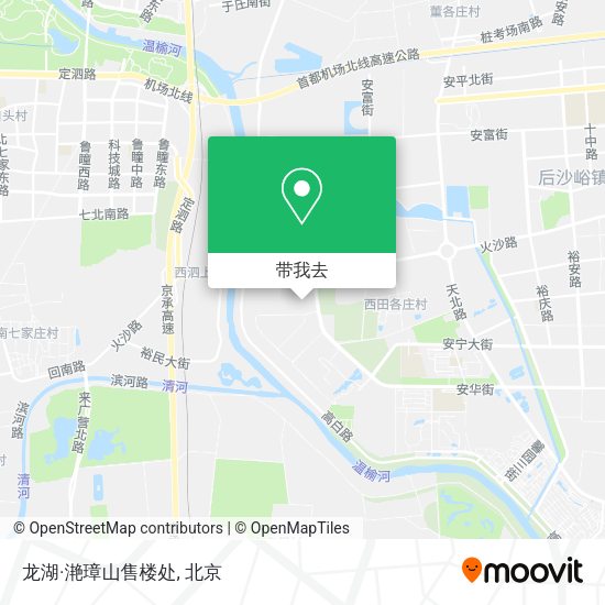 龙湖·滟璋山售楼处地图