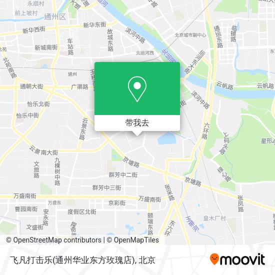 飞凡打击乐(通州华业东方玫瑰店)地图