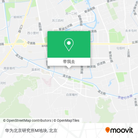 华为北京研究所M地块地图