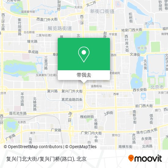 复兴门北大街/复兴门桥(路口)地图