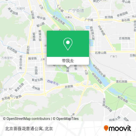 北京蔷薇花普通公寓地图