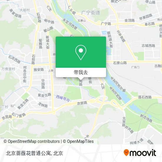北京蔷薇花普通公寓地图