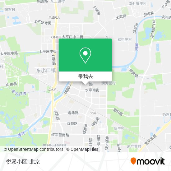 悦溪小区地图