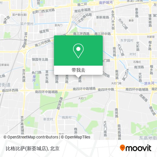 比格比萨(新荟城店)地图