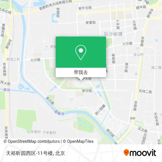 天裕昕园西区-11号楼地图